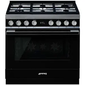 Comparateur de prix : Smeg Smeg Elite Portofino CPF9GPBL Cuisinière Noir