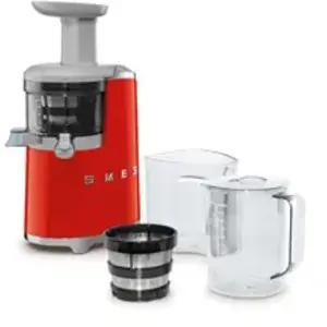 Comparateur de prix : Smeg - extracteur de jus lent 150w rouge sjf01rdeu - années 50 sjf01rdeu