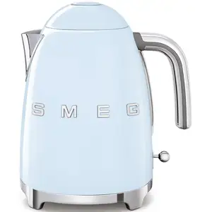 Smeg - bouilloire sans fil 1.7l 2400w bleu azur  klf03pbeu - années 50 klf03pbeu pas cher