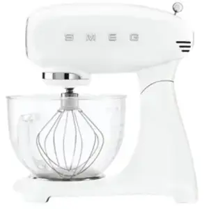 Robot sur Socle SMEG - Année 50 - Bol en verre - Blanc pas cher