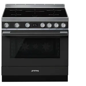 Comparateur de prix : SMEG PORTOFINO 90CM INDUCTION Anthracite - CPF9IPAN