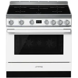 Comparateur de prix : SMEG Portofino 90cm induction blanc - CPF9IPWH