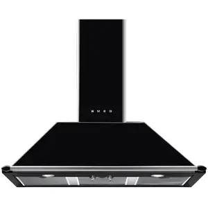 Comparateur de prix : Smeg Hotte décorative Smeg Victoria KT100BLE - Noir
