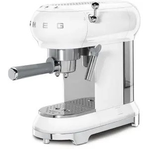 Smeg ECF01WHEU - Machine à café espresso - 1350W - Blanc pas cher