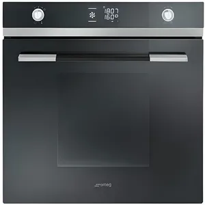 Four combiné - SMEG - FOUR MULTIFONCTIONS PYROLYSE - 70L - Noir pas cher
