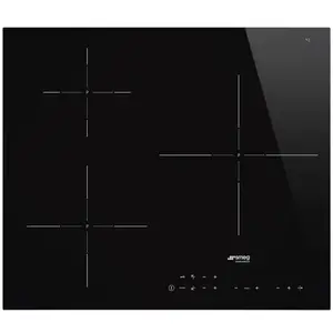 Smeg - table de cuisson induction 60cm 3 feux 7200w noir - si5632d TU pas cher