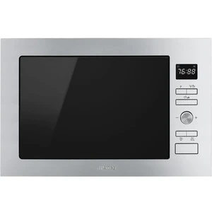 Comparateur de prix : Smeg FMI425X Micro-Ondes Intégrable avec Grill 25L 900W Inox/Noir