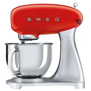 Comparateur de prix : Smeg - robot sur socle 4,8l 800w rouge  smf02rdeu - années 50 smf02rdeu