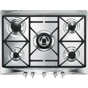 SMEG SR275XGH2, Plaque de cuisson à gaz SELEZIONE, Stainless steel pas cher