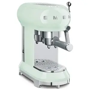 Smeg - machine à expresso 15 bars vert d'eau  ecf01pgeu - années 50 ecf01pgeu pas cher