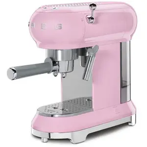 SMEG Machine Expresso Rose - Années 50 - ECF01PKEU pas cher