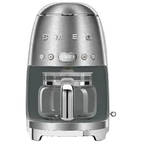 Comparateur de prix : Cafetière programmable 10 tasses 1050w inox brossé - dcf02sseu - SMEG