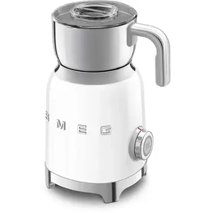 Smeg MFF01WHEU Mousseur à Lait électrique, INOX, Blanc pas cher