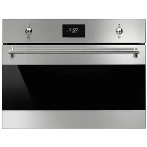 Smeg Micro ondes Grill Encastrable SO4301M0X, 40 litres, Gril, Niche d... pas cher