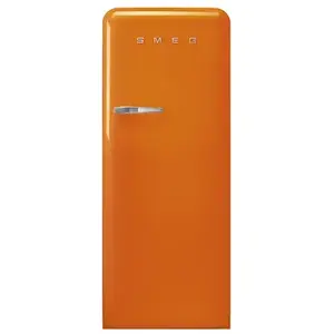 Comparateur de prix : Smeg - réfrigérateur 1 porte 60cm 270l d ventilé orange  fab28ror5 - années 50