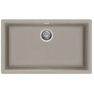 évier Granit Smeg Vzp76dv Gris Tourterelle pas cher