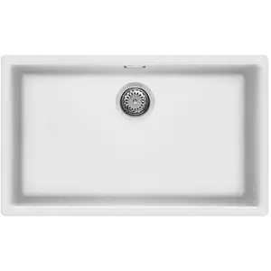 évier Granit Smeg Vzp76b Blanc pas cher