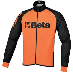 Veste d'Hiver Cyclisme Orange S - Coupe-Vent, Respirante et Réfléchissante avec Poches Beta pas cher