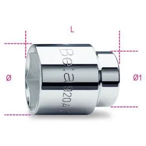 Comparateur de prix : Douille 6 pans 1/2 BETA 920A/10 - Acier - 14,9mm x 38mm