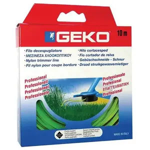 Comparateur de prix : LYSTRA Geko - Fil nylon carré pour coupe bordure d: 2.4mmx10m
