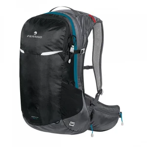 Ferrino - Zephyr 22+3 - Sac à dos vélo taille 22 + 3 l, noir/gris pas cher