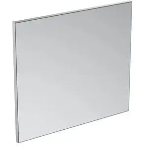 Comparateur de prix : Ideal Standard Miroir de Salle de Bain Mural encadré de 80 cm, Argenté.