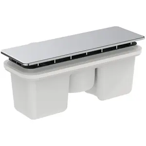 Comparateur de prix : Ideal Bonde et cache Rectangulaire Chrome pour receveur Ultra Flat New TU