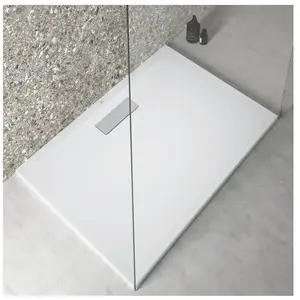 Ideal Receveur de douche rectangle ULTRAFLAT - 100x70 - Blanc - Acrylique