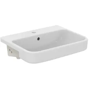 Lavabo 55X44 Cm, Avec Trop-Plein, Trou Pour Robinetterie, Blanc IdealVendu paramazon