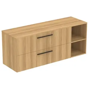 Ideal Standard i.life B Meuble sous-vasque sans découpe, 2 tiroirs, T5764NX, pas cher