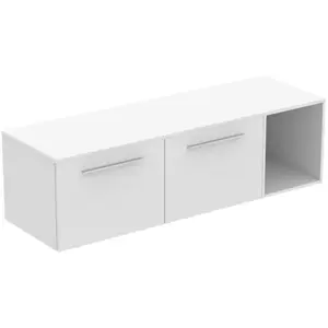 Ideal Standard i.life B Meuble sous-vasque sans découpe, 2 tiroirs, T5842DU, pas cher