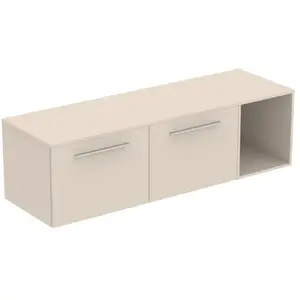 Ideal Standard i.life B Meuble sous-vasque sans découpe, 2 tiroirs, T5842NF, pas cher