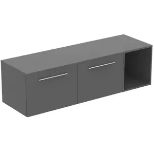 Ideal Standard i.life B Meuble sous-vasque sans découpe, 2 tiroirs, T5842NG, pas cher