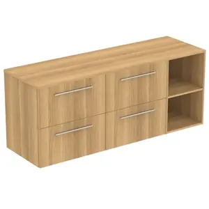 Ideal Standard i.life B Meuble sous-vasque sans découpe, 4 tiroirs, T5840NX, pas cher