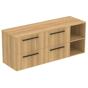 Ideal Standard i.life B Meuble sous-vasque sans découpe, 4 tiroirs, T5839NX, pas cher