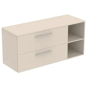 Ideal Standard i.life B Meuble sous-vasque sans découpe, 2 tiroirs, T5761NF, pas cher
