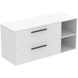 Ideal Standard i.life B Meuble sous-vasque sans découpe, 2 tiroirs, T5760DU, pas cher