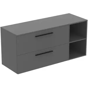 Ideal Standard i.life B Meuble sous-vasque sans découpe, 2 tiroirs, T5760NG, pas cher