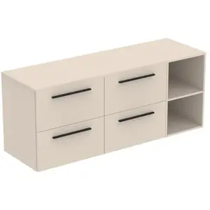 Ideal Standard i.life B Meuble sous-vasque sans découpe, 4 tiroirs, T5839NF, pas cher