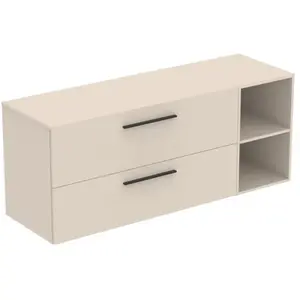 Ideal Standard i.life B Meuble sous-vasque sans découpe, 2 tiroirs, T5764NF, pas cher