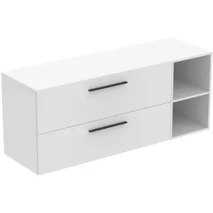 Ideal Standard i.life B Meuble sous-vasque sans découpe, 2 tiroirs, T5764DU, pas cher