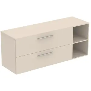 Ideal Standard i.life B Meuble sous-vasque sans découpe, 2 tiroirs, T5765NF, pas cher