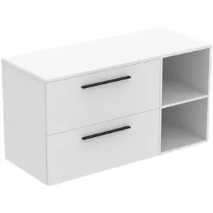 Ideal Standard i.life B Meuble sous-vasque sans découpe, 2 tiroirs, T5756DU, pas cher