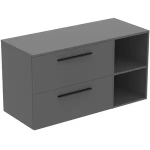 Ideal Standard i.life B Meuble sous-vasque sans découpe, 2 tiroirs, T5756NG, pas cher