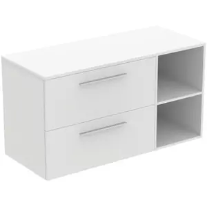 Ideal Standard i.life B Meuble sous-vasque sans découpe, 2 tiroirs, T5757DU, pas cher