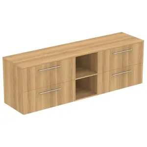 Ideal Standard i.life B Meuble sous-vasque sans découpe, 4 tiroirs, T5848NX, pas cher