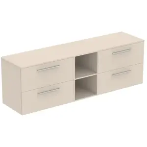 Ideal Standard i.life B Meuble sous-vasque sans découpe, 4 tiroirs, T5848NF, pas cher
