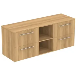 Ideal Standard i.life B Meuble sous-vasque sans découpe, 4 tiroirs, T5844NX, pas cher