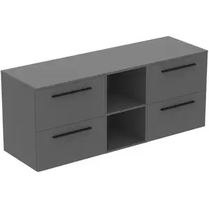 Ideal Standard i.life B Meuble sous-vasque sans découpe, 4 tiroirs, T5843NG, pas cher