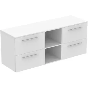 Ideal Standard i.life B Meuble sous-vasque sans découpe, 4 tiroirs, T5844DU, pas cher